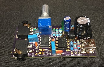 Photo of assembled desktop amplifier