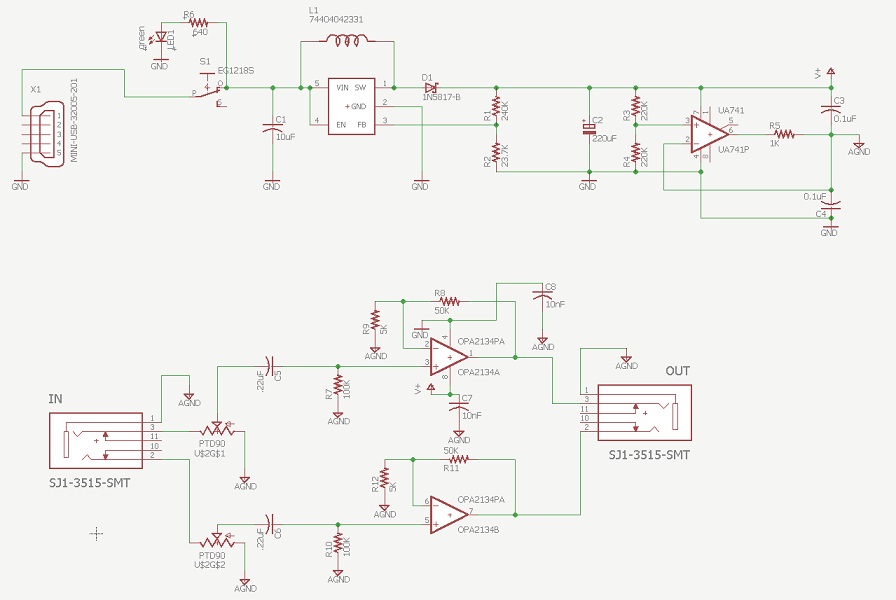 Desktop amplifier schematic
